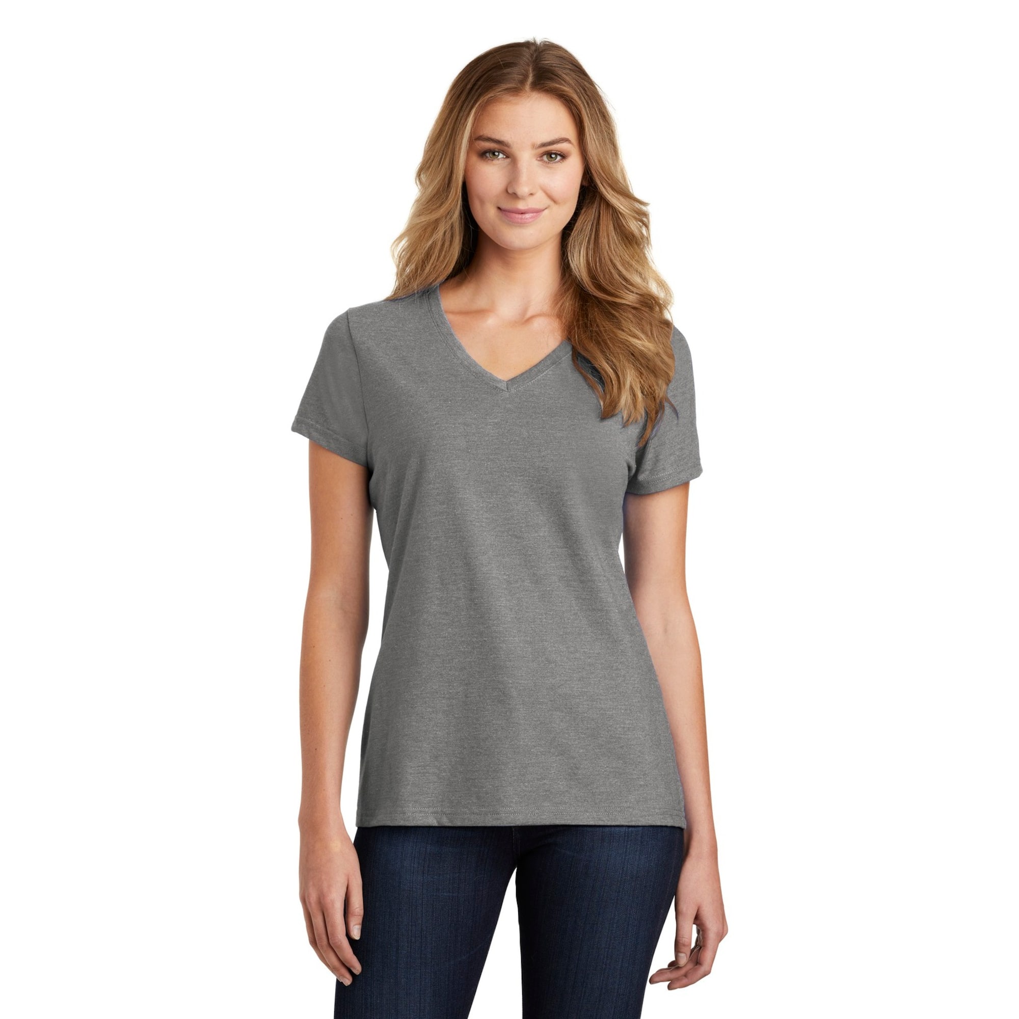 Port & Company® Ladies Fan Favorite Blend V-Neck T-Shirt